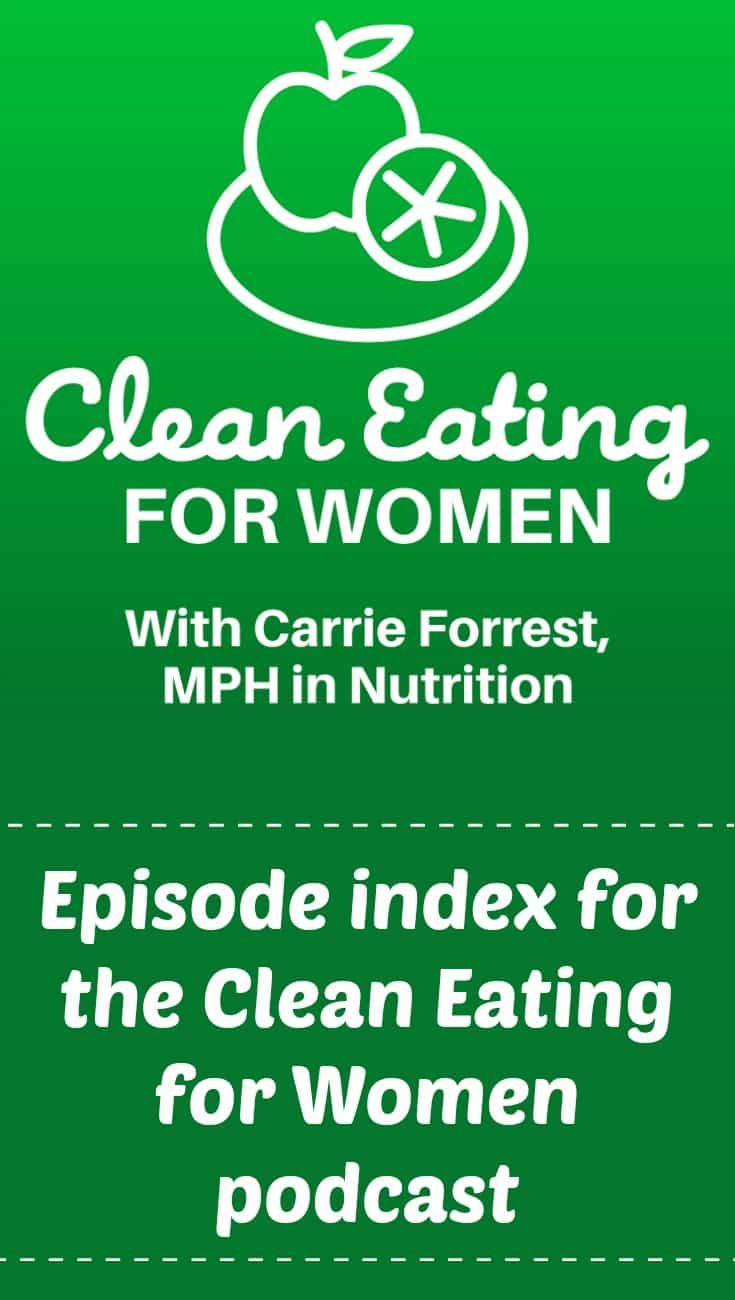 Clean Eating for Women podcast index