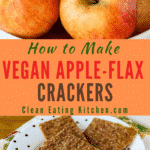 Healthy Apple-Flax Crackers