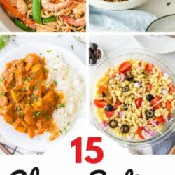 15 clean eating recipes for beginners pin.
