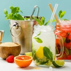 selection of healthy beverage recipes
