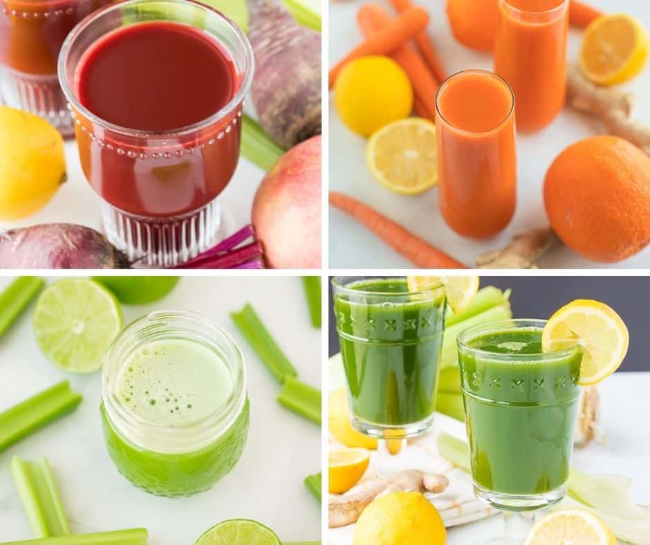 best juicing recipes for beginners round up collage