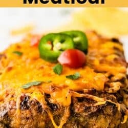 gluten free taco meatloaf pin.