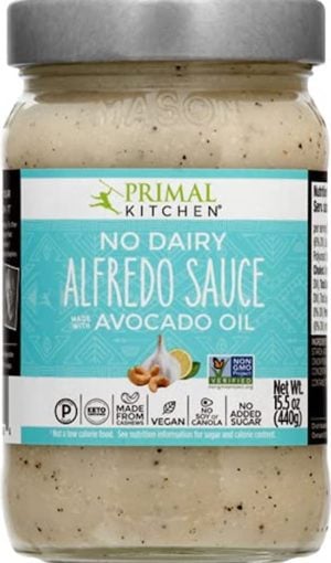 No dairy alfredo sauce with avocado oil.