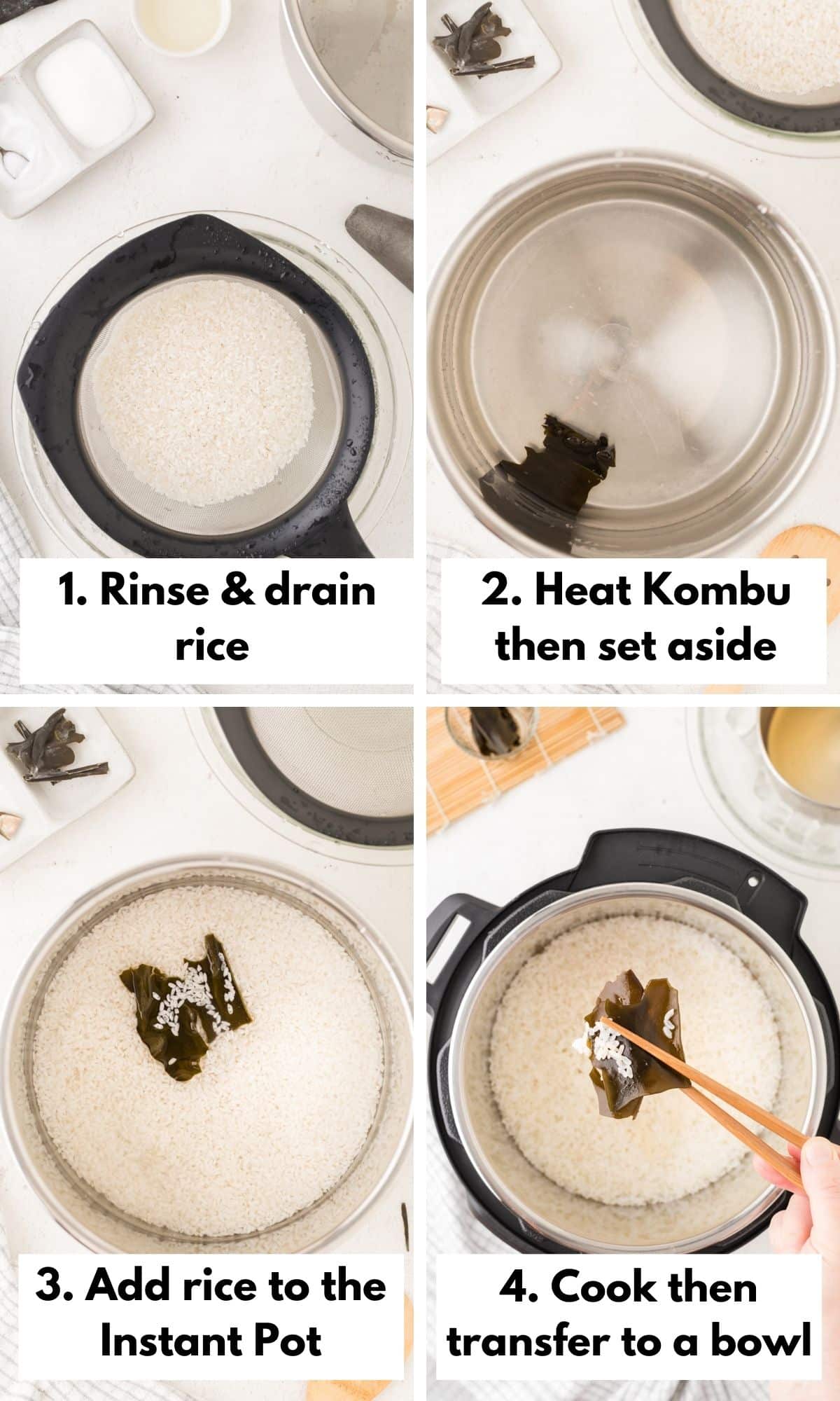 How to make sushi rice in the instant pot