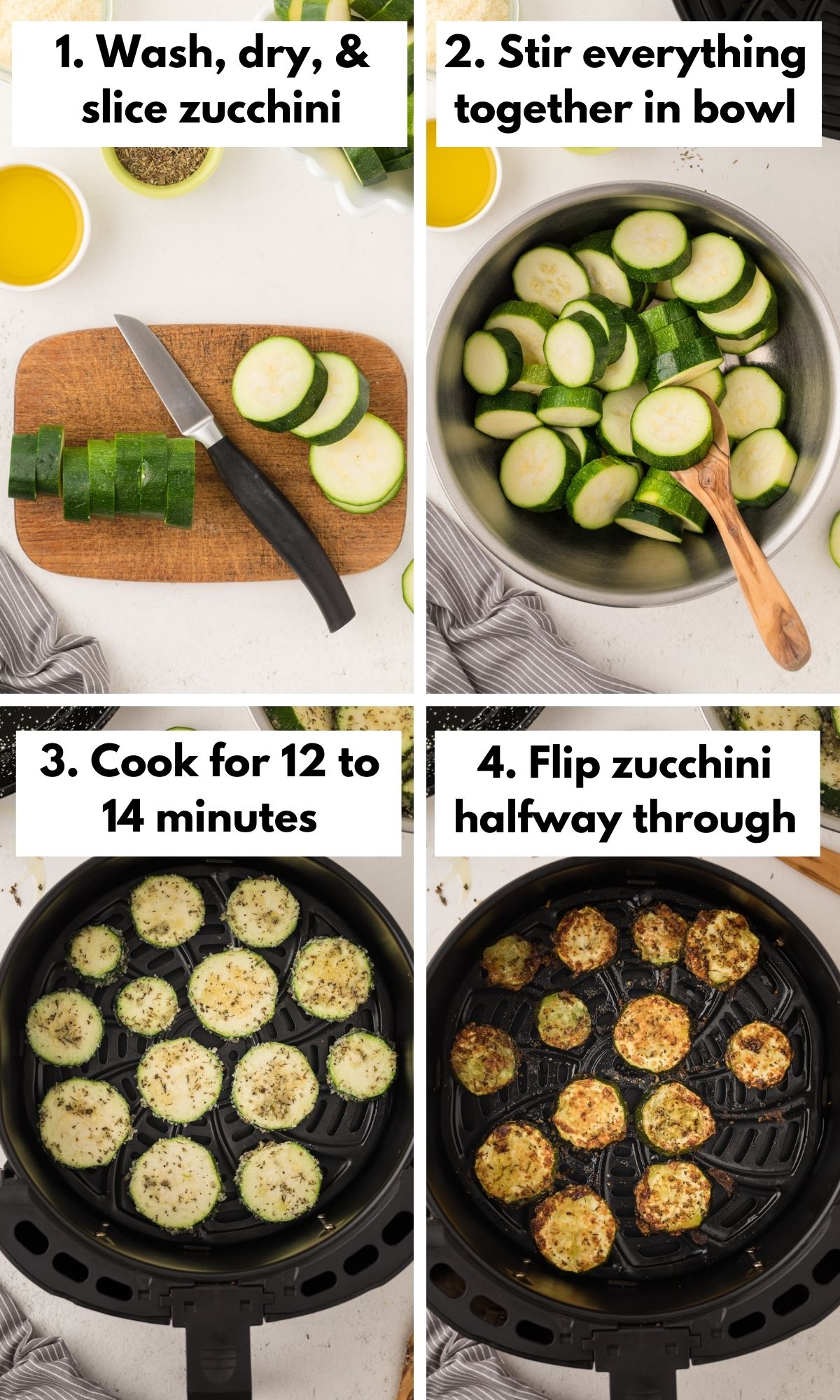 How to make zucchini chips in the air fryer