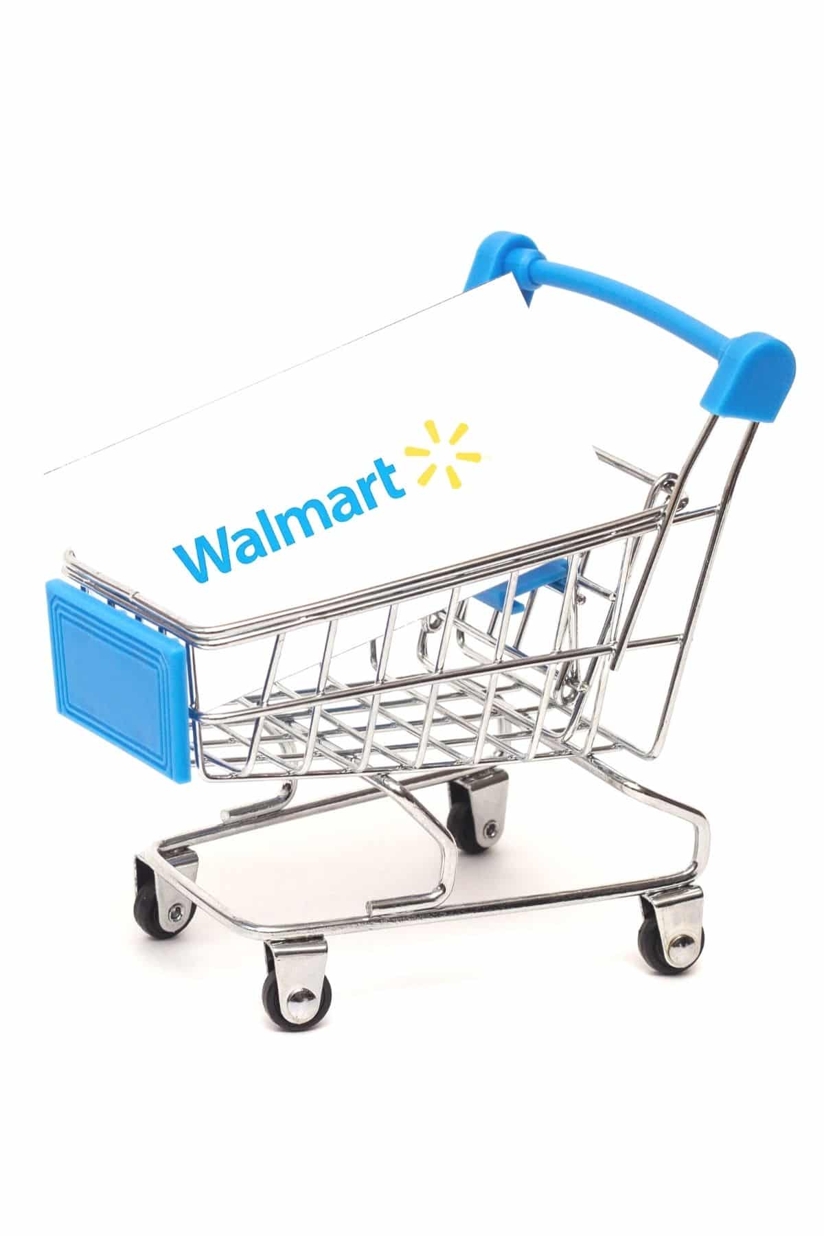 Walmart shopping basket.