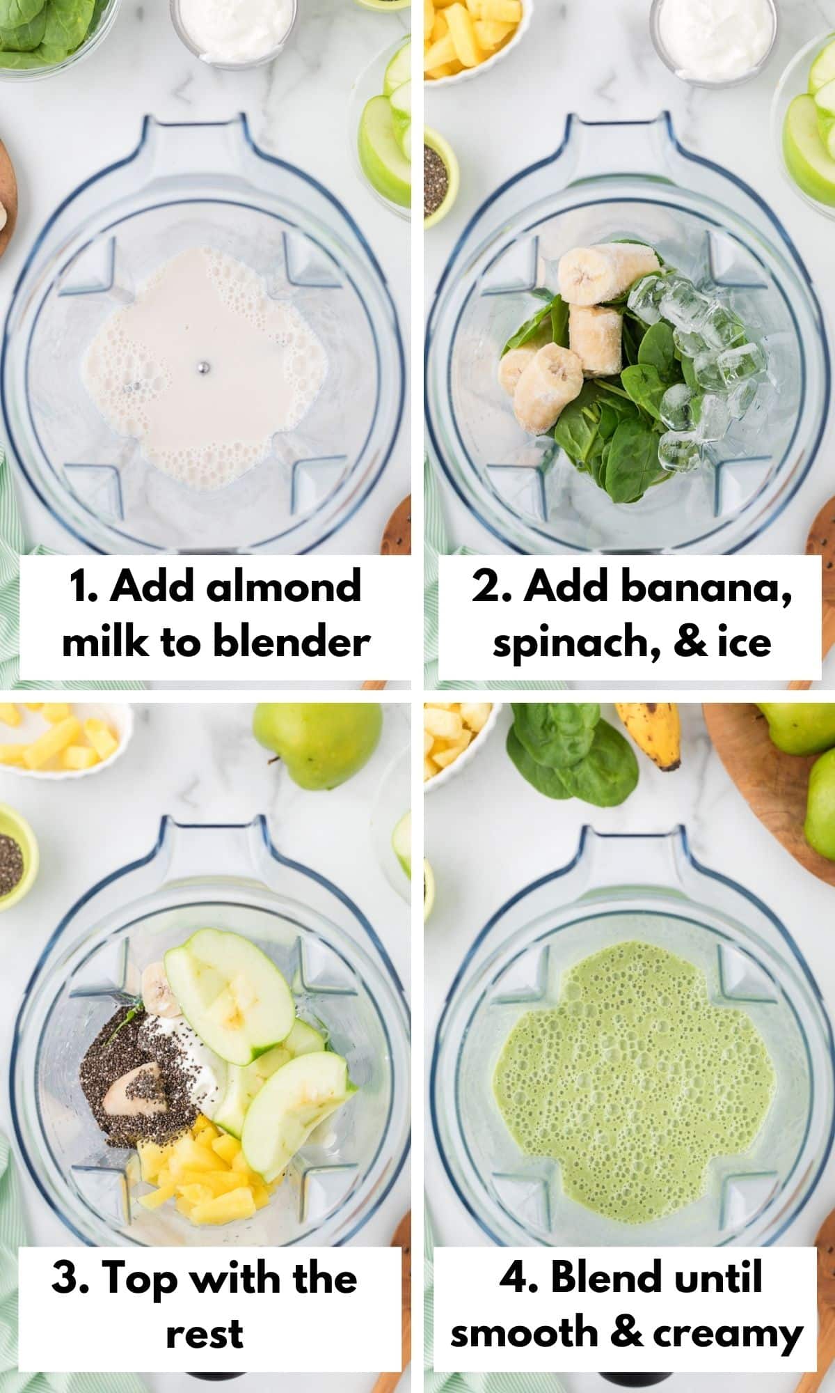 how to make a green apple smoothie