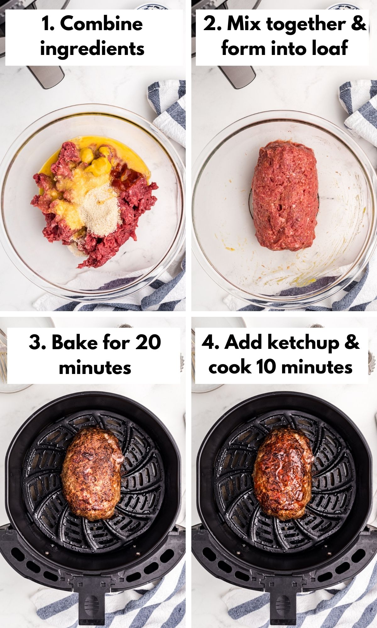 how to make meatloaf in an air fryer.