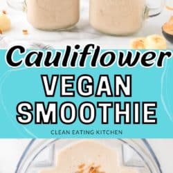 cauliflower vegan smoothie pin