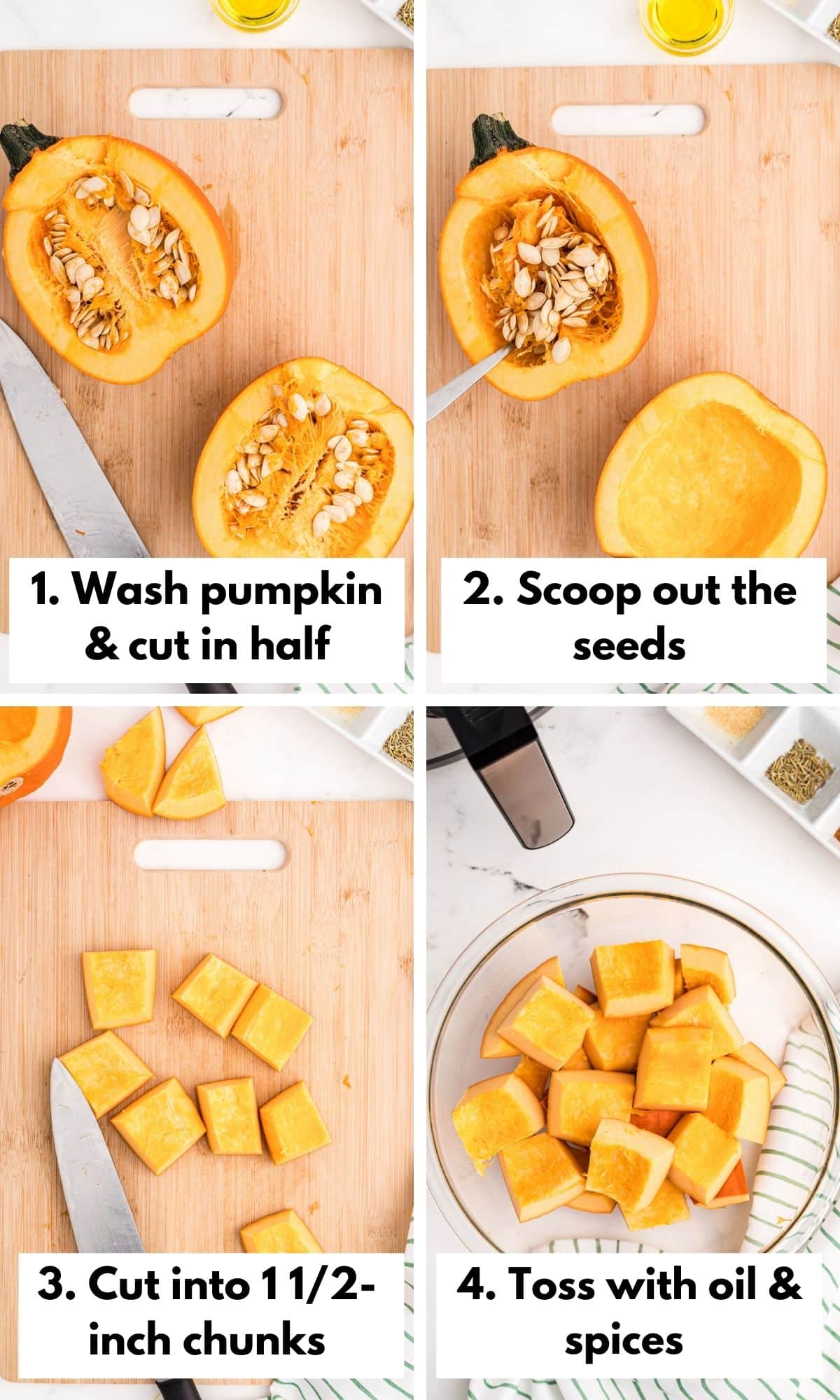 how to make air fryer roasted pumpkin