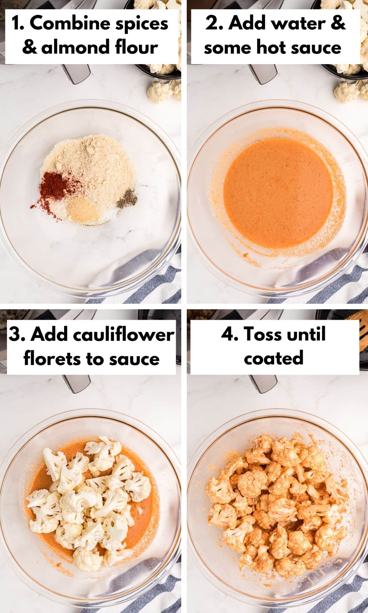 how to make air fryer cauliflower wings