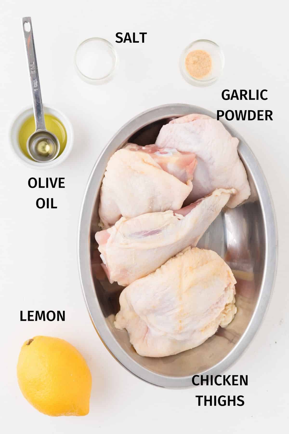 ingredients for air fryer chicken thighs