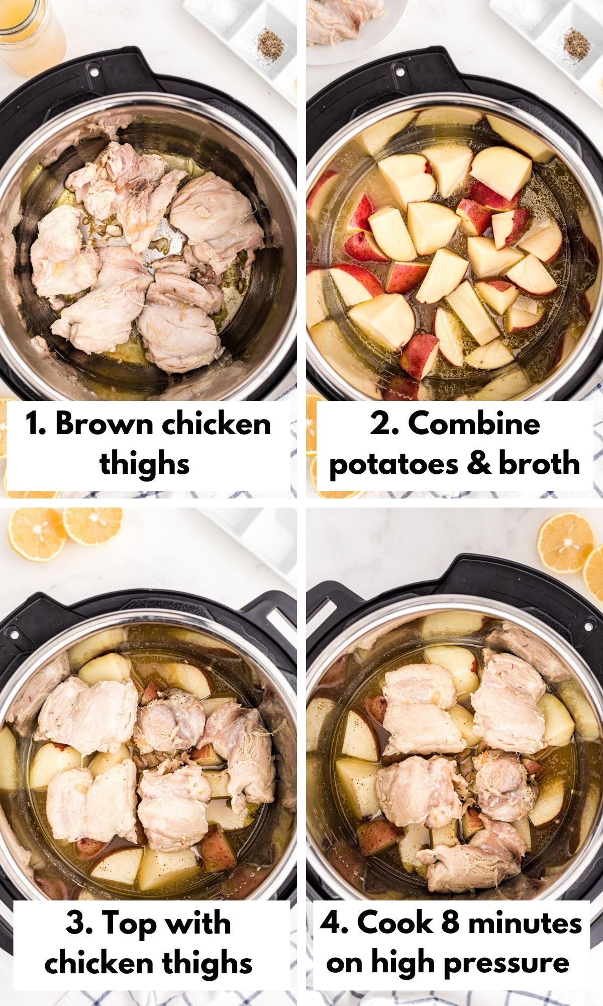 how to cook chicken thighs in the instant pot
