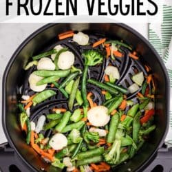 air fryer frozen veggies pin