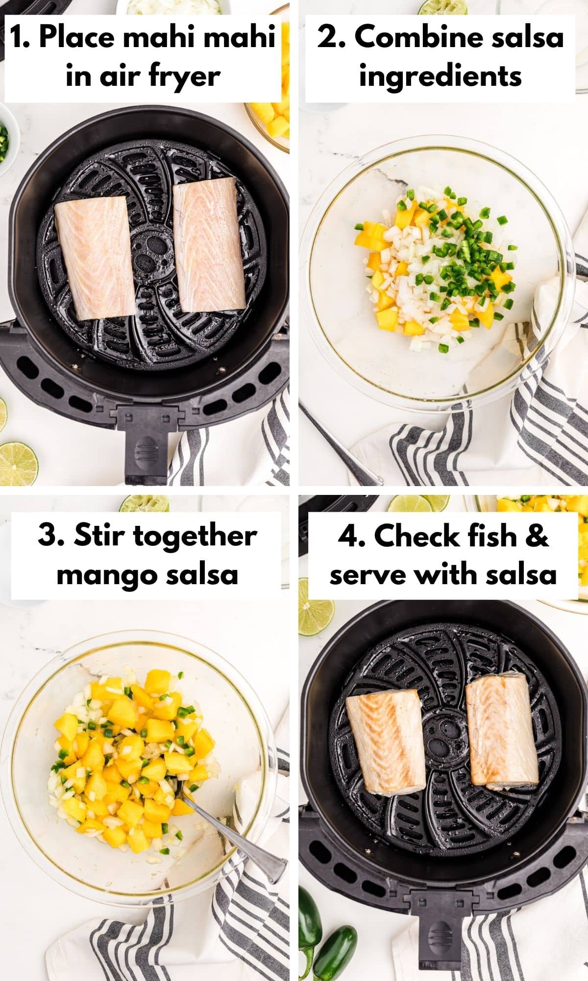 how to make air fryer mahi mahi with mango salsa.
