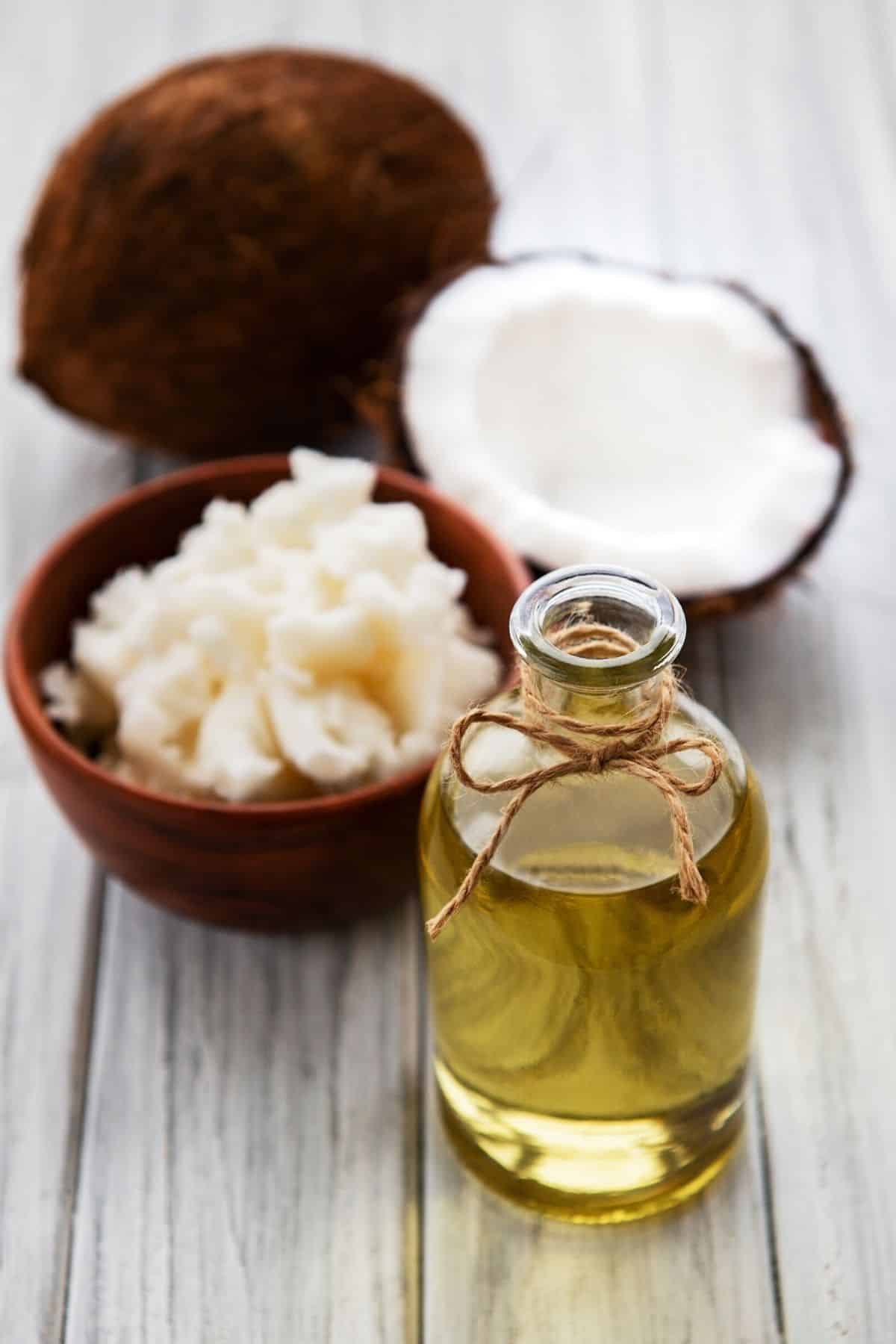 a jar of coconut oil
